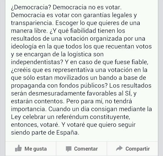 TODO LO QUE PIENSO SOBRE EL DÍA DE HOY. ¿LO DIFUNDÍS? #9N #OmplimLesUrnes