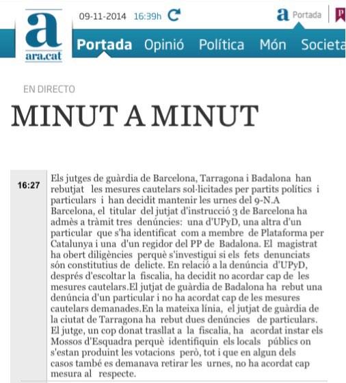 LluisDilme's tweet photo. Vaja, vaja @marianorajoy sembla que el #9N ja sap, el #9N2014 no està sent com ens l'esperàvem, bé, #jojahevotat http://t.co/CeqlAZidcg