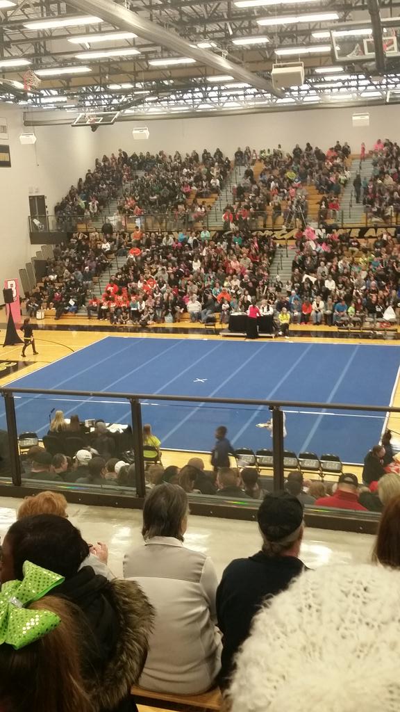 CoachGhezzi's tweet photo. At a competition for my cousin, getting so very excited to be here with my girls on these mats soon enough! #bbjv http://t.co/97p2yS3qVM