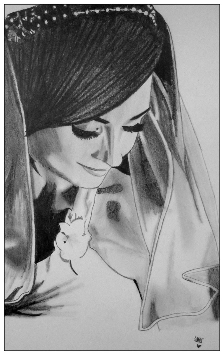 ilses_d's tweet photo. Wedding Portrait of @NatalieSk8 
 * Approx. time: 5 hours
 * Drawn with 5 different pencils http://t.co/2fjRP3FnX9