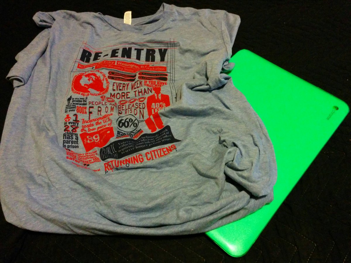 wearemrtc's tweet photo. It's the last day of the social justice hackathon. And we got cool t-shirts. #rebuildingreentry #citizensreturn http://t.co/Ls8HXoVybb