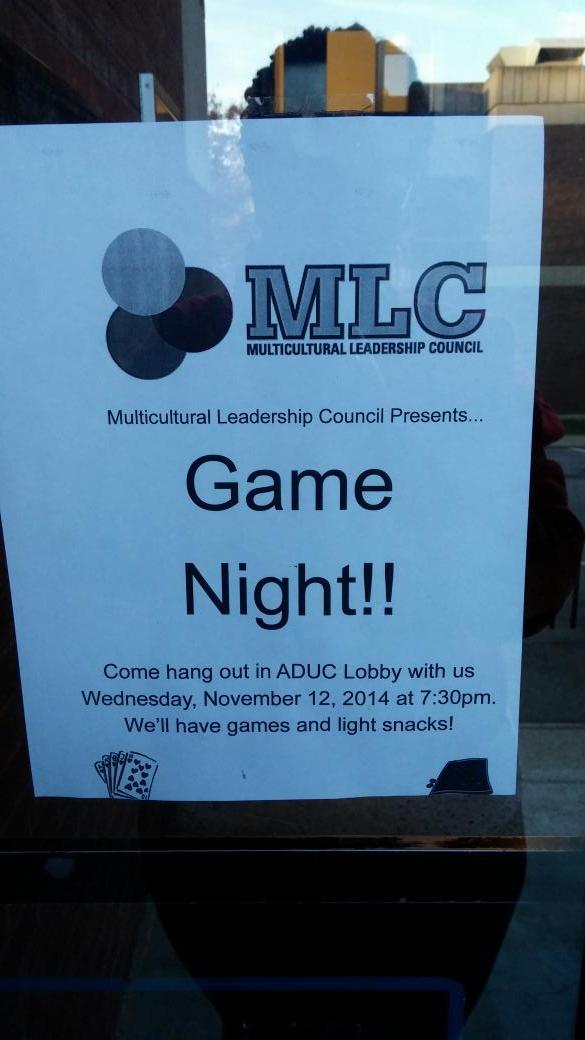 MSU_Inclusion's tweet photo. Come hang out with @MLC_MSU TONIGHT at 7:30 pm in ADUC's Lobby for some games and light snacks will be served! http://t.co/IeXERV8RpI