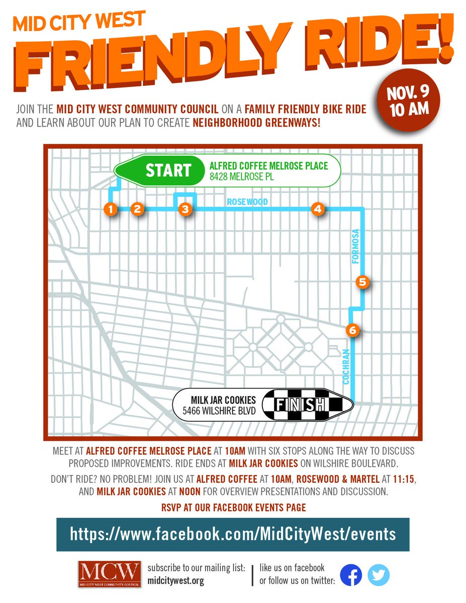 midcitywest's tweet photo. #FriendlyRide today! @alfredcoffee at 10 AM, Rosewood/Martel 11:15, and @milkjarcookies at 12. @NwUrbanFilmFest http://t.co/aSRpozuyn4