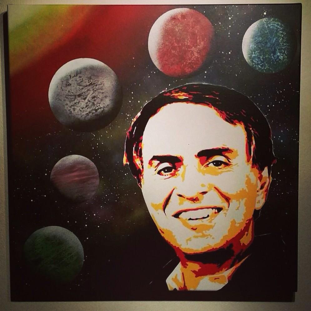 MassiveCock's tweet photo. Happy Birthday #carlsagan the #legend would have been 80 today. #CarlSaganDay art by @Warner1845 http://t.co/EdtTYcuSha