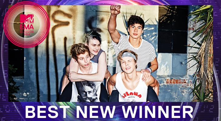 mtvitalia's tweet photo. Best New va ai 5 Seconds Of Summer!!! #MTVEMA #EMA2014 http://t.co/YipCdTaHSU