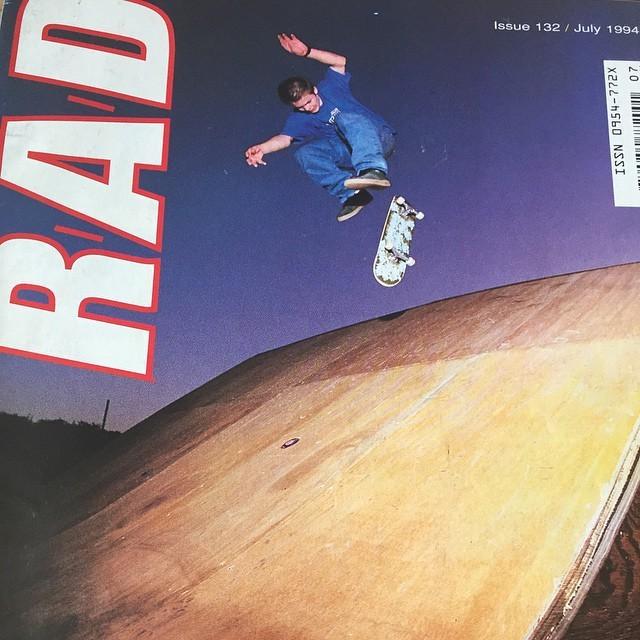 lostartshop's tweet image. The always #Rad @geoffrowley #backsidenollieflip just before the stars come out! | Mt Hawk skatepark #radmag '94 ...