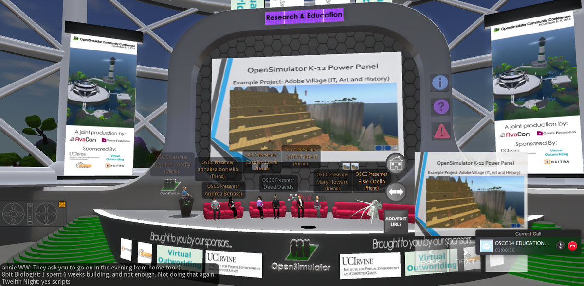 dwdeeds's tweet photo. #OSCC14 #opensimcc #oscc #opensim Just finished the K-12 Power Panel! More to come! #edtech #iste #aace #edtech http://t.co/irUNvIPTGr