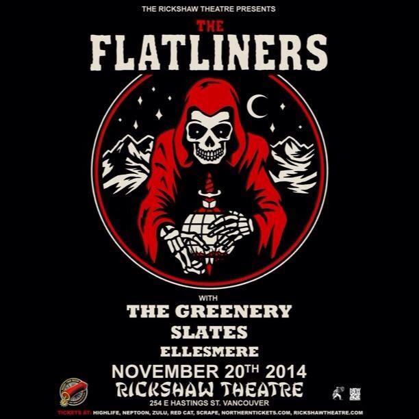 EllesmerePunk's tweet photo. Aw yeah! We're opening this show on the 20th and our moms are so proud. Get at us for tix &amp; free EP! @theflatliners http://t.co/vyNQvxJSE9