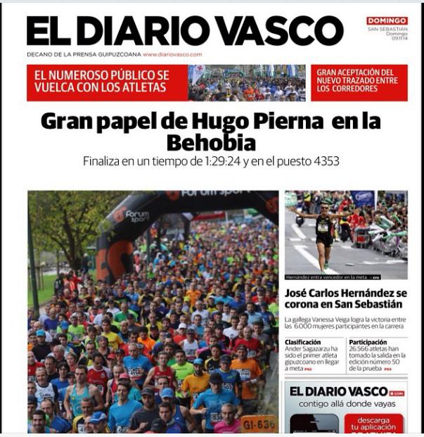bichin007's tweet photo. @HugoGH121 un gran recuerdo tu primera #behobia2014 !seguro q no es la ultima!buen tiempo y buena posición!ole! http://t.co/rJsFHBTH0j