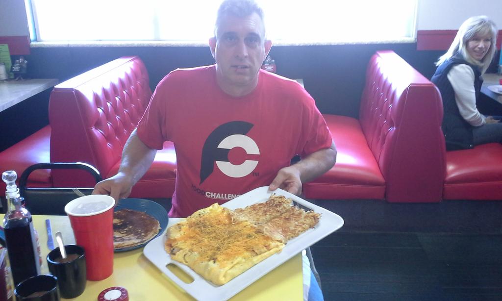 Just beat the ultimate omelette challenge 14 min