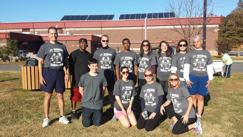 jvwashamcms's tweet photo. Annual parent staff kickball game. Team Washam! http://t.co/XT3h6Nt1ZV