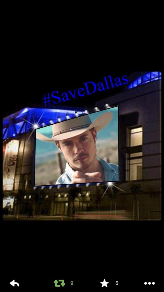gbrodermann's tweet photo. "@wildhorses72: #SaveDallas #TeamEwing http://t.co/9aiYcjUbdB"