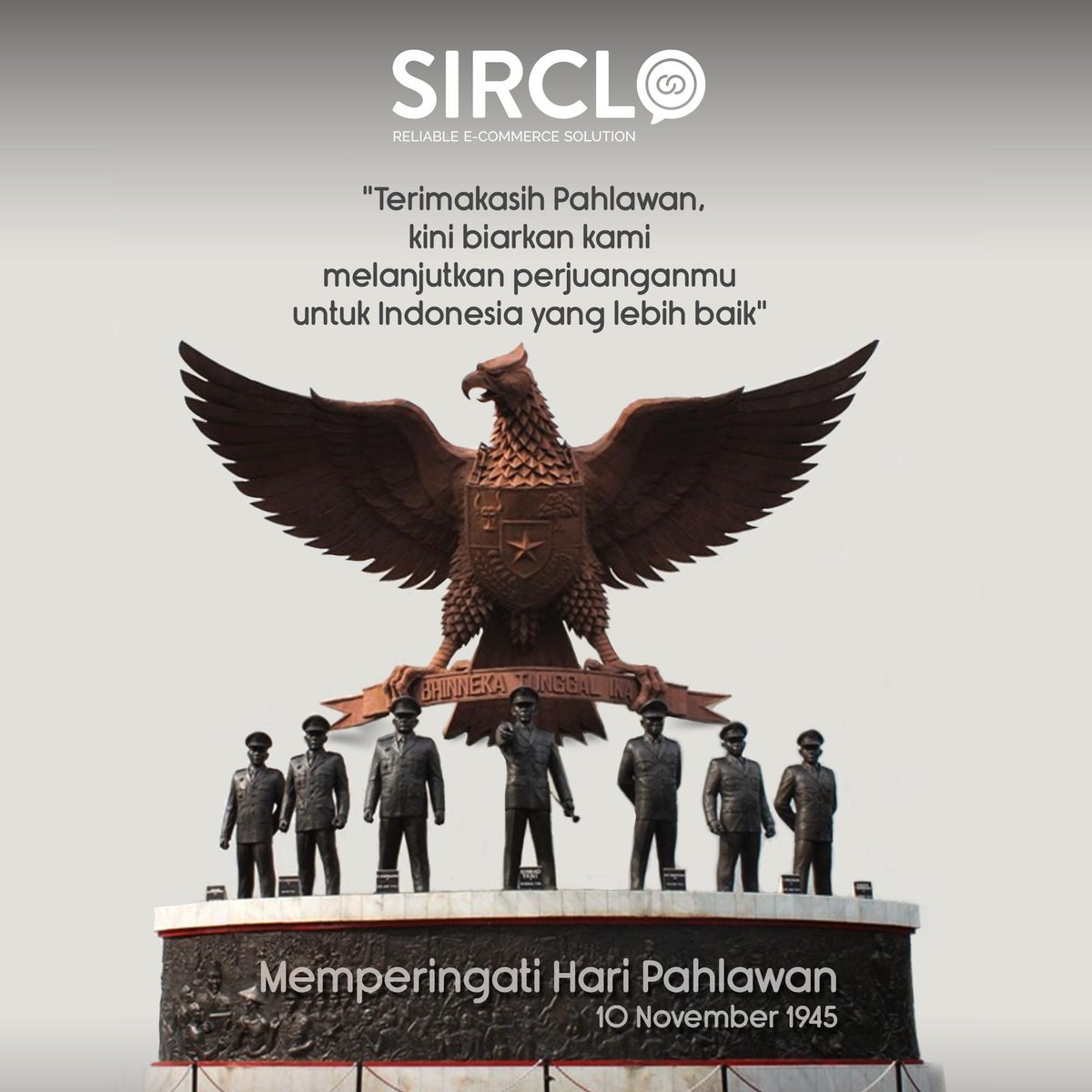 sirclosolution's tweet photo. Jadilah yang terbaik, untuk Indonesia. Selamat Hari Pahlawan #10November :) http://t.co/x6K6o7FK9p