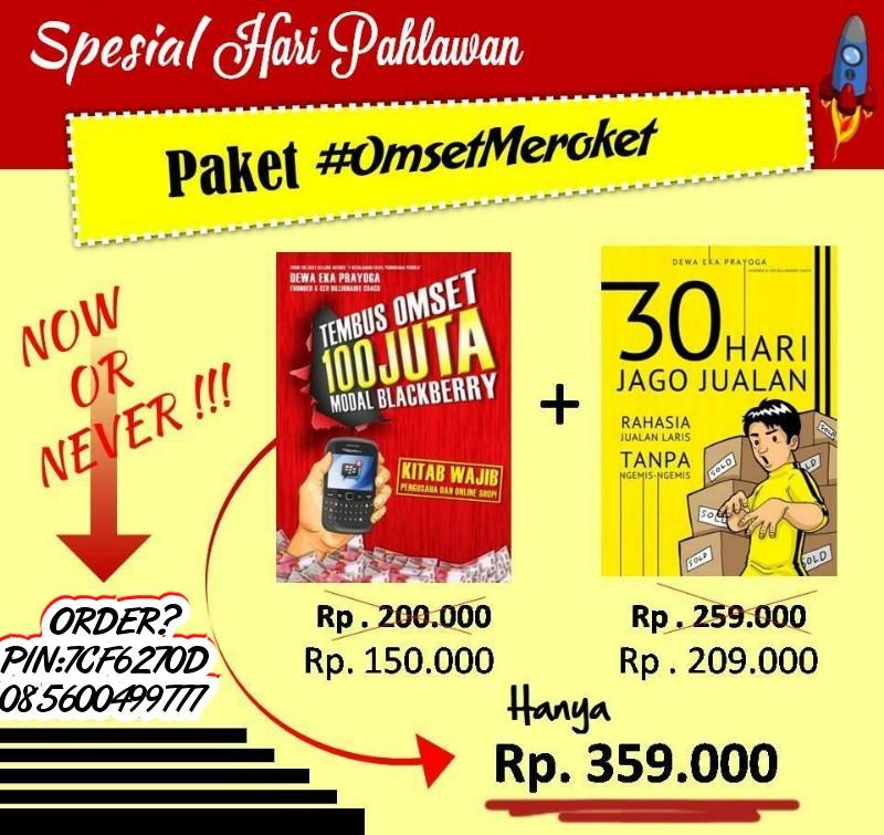 AgungRichMoney's tweet photo. Hanya 50 paket saja. Buku #TembusOmset100JutaModalBlackberry + #30HariJagoJualan. ORDER 085600499777 / PIN:7CF6270D http://t.co/cAxEe2bAET