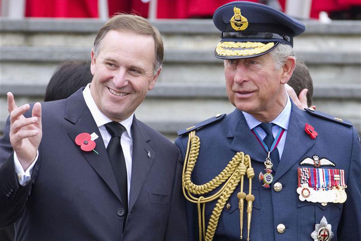 Another birthday today - happy birthday to Prince Charles! Shown is Prince Charles and PM John Key 