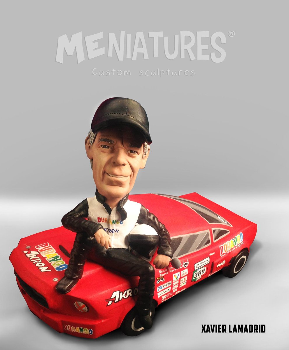 meniatures's tweet photo. La escultura del piloto tapatío @XavierLamadridS con motivo de la carrera panamericana 2014 @panaoficial http://t.co/Oa91PfXZ8I