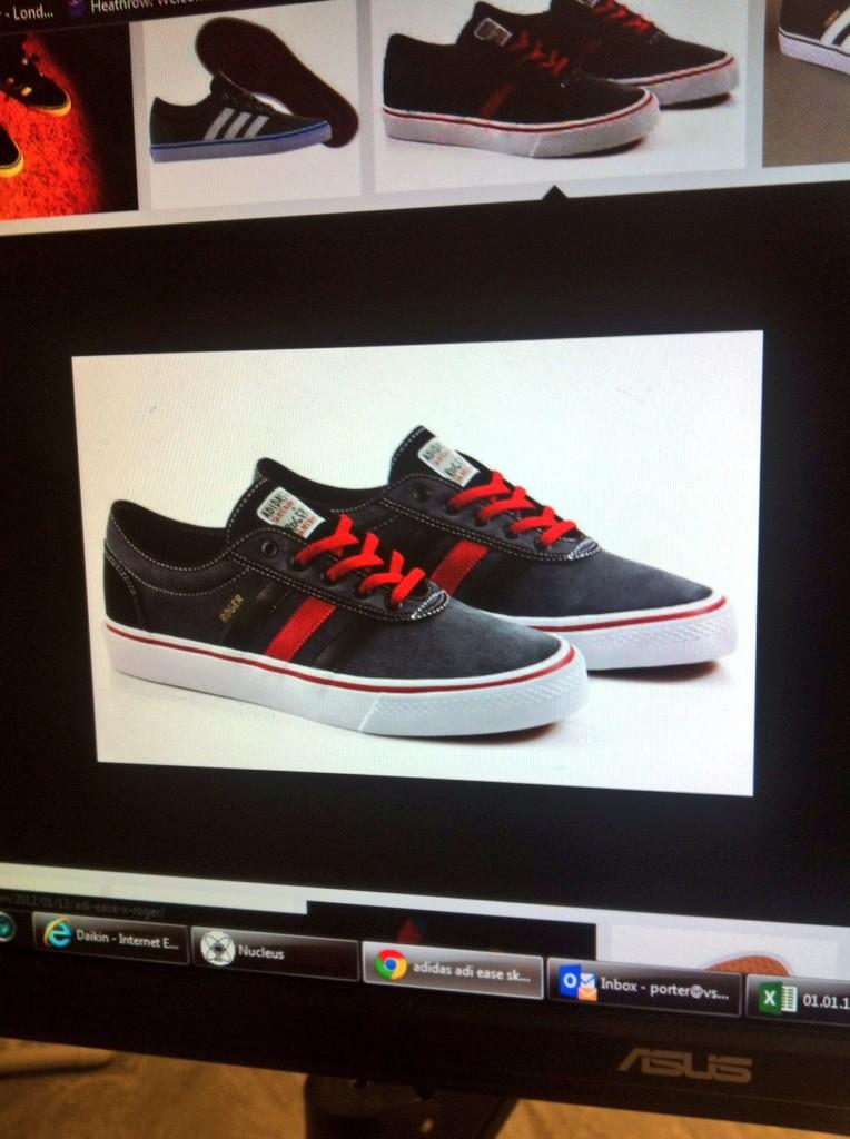 Normaaann's tweet photo. Browsing Adi Shoes at work I am dying to get these... Sold out everywhere :/ #AdixRoger http://t.co/INyV2CYNJc