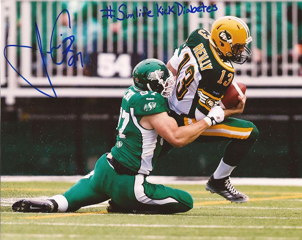 johnchickX's tweet image. Will select a winner &amp;amp; send them this autographed #SunLifeKickDiabetes 8x10 photo!  Re-tweet this to enter!  #CFL