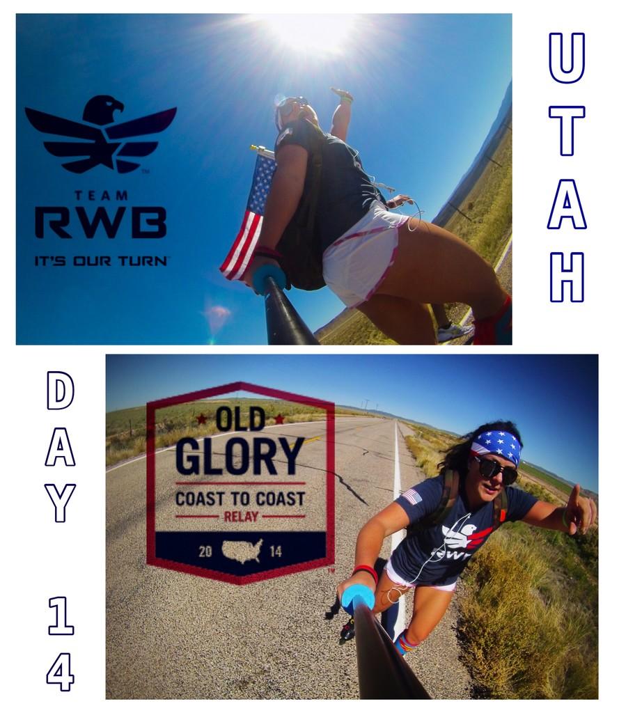 jessholland's tweet photo. Today is Day 60 of @TeamRWB's #OldGloryRelay 🏃🇺🇸 700+ ppl got to #RunWithGlory 3800miles! Glad I was a part of it! http://t.co/mpEecedOd6
