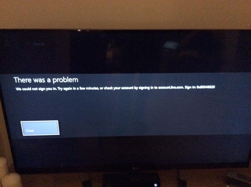 Lukemvocalist's tweet photo. @XboxSupport having trouble signing into live, I keep getting this message http://t.co/N7rb4GIURF