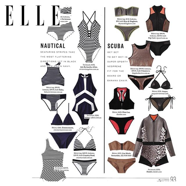 Love from the team at <a href="/ELLEaus/">ELLE Australia</a> our #suboo halter mesh one piece is sporty and nautical. #summer #swim