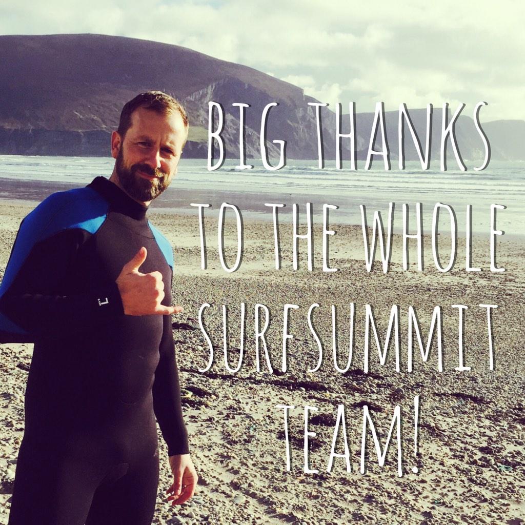 You did a great job this weekend! We had a really good time! <a href="/fintangillespie/">Fintan Gillespie</a> #surfsummit #websummit