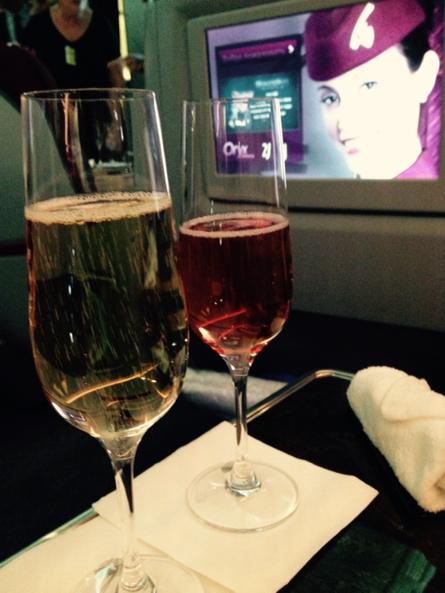 Le vin en avion avec Qatar Airways #QREscale5etoiles