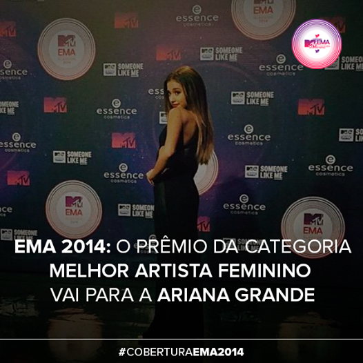 Jhessywhite's tweet photo. PARABÉNS @ArianaGrande #EMA #EMA2014 #EMATV #EMABiggestFansAriana http://t.co/lQNJ4gU3LP