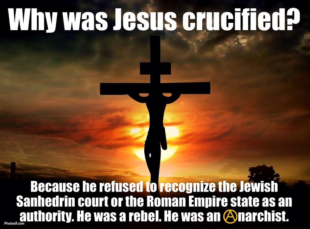 MarcelFontaine6's tweet photo. Just saying! #JesusWasAnAnarchist http://t.co/MUGaTmHcSv