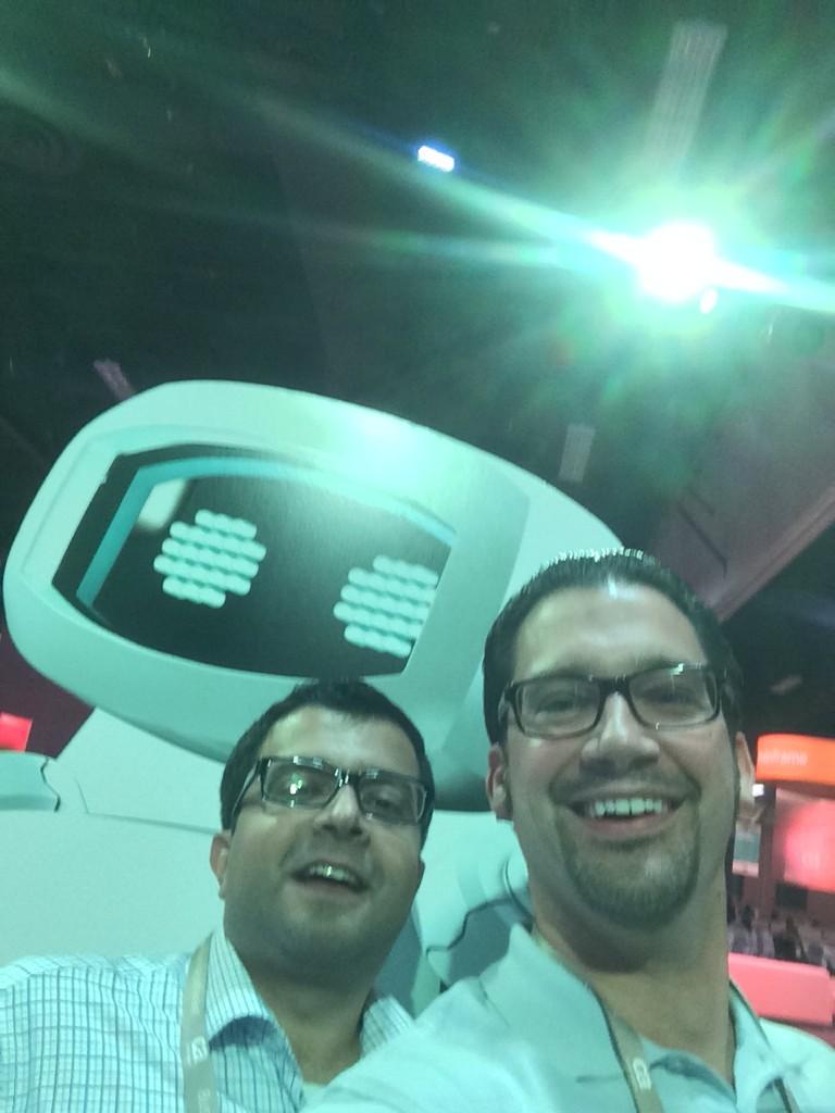 nftReact0r's tweet photo. Let the selfies begin! "@JasonRice02: Had to get the first selfie with @UmairMoheet #snapmonitor #CAWorld http://t.co/yEJjwXwQ0F"