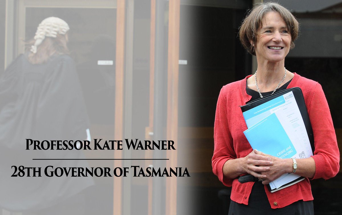 I am very pleased to announce that Professor Kate Warner AM will serve as Tasmania’s 28th Governor. #politas