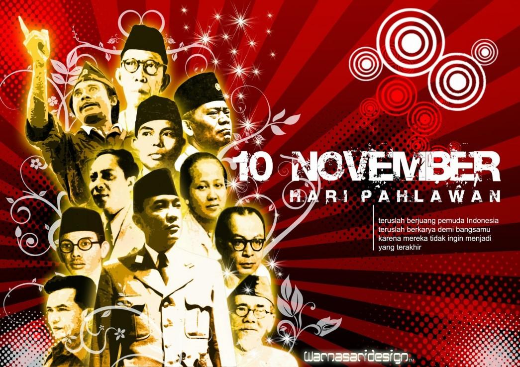 Selamat Hari Pahlawan 10 November yg ke 69
"Beri aku10 pemuda niscaya akn ku guncang dunia"
Sebait kutipan dr sukarno