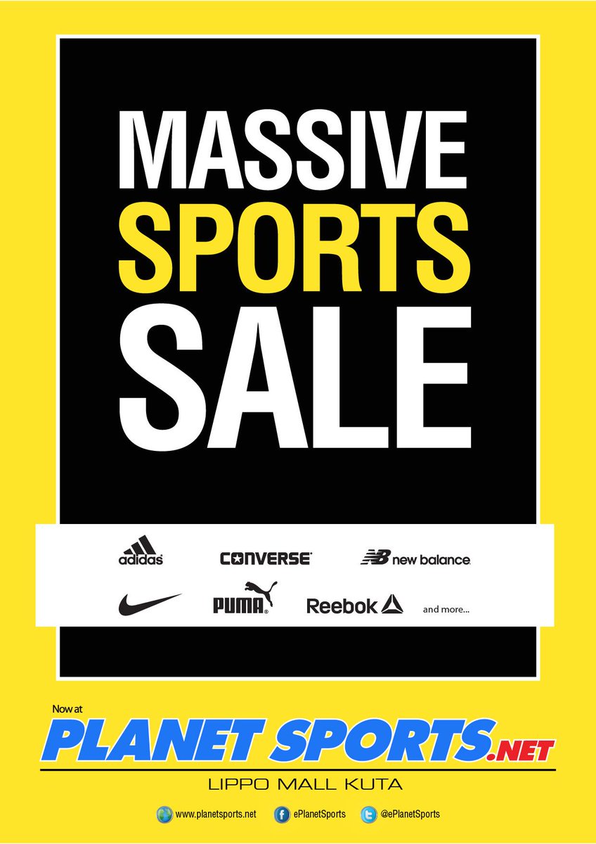 MASSIVE SPORT SALE: Adidas, Nike, Reebok, Converse, Puma, New Balance, only at <a href="/ePlanetSports/">PlanetSports.Asia</a> <a href="/Lippomallkuta/">Lippo Mall Kuta</a>