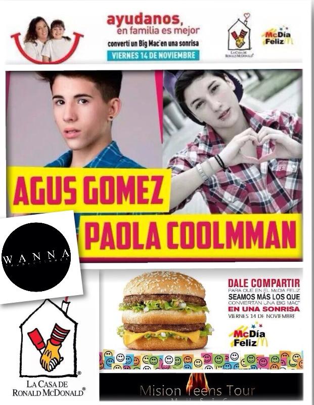Baltogroup's tweet photo. Wanna Producciones junto a La Casa de Ronald Mcdonald ayudando Con los genios @AgusEGomez y  @PaolaColman3 ! #Ayudar http://t.co/2ZAADct5gT