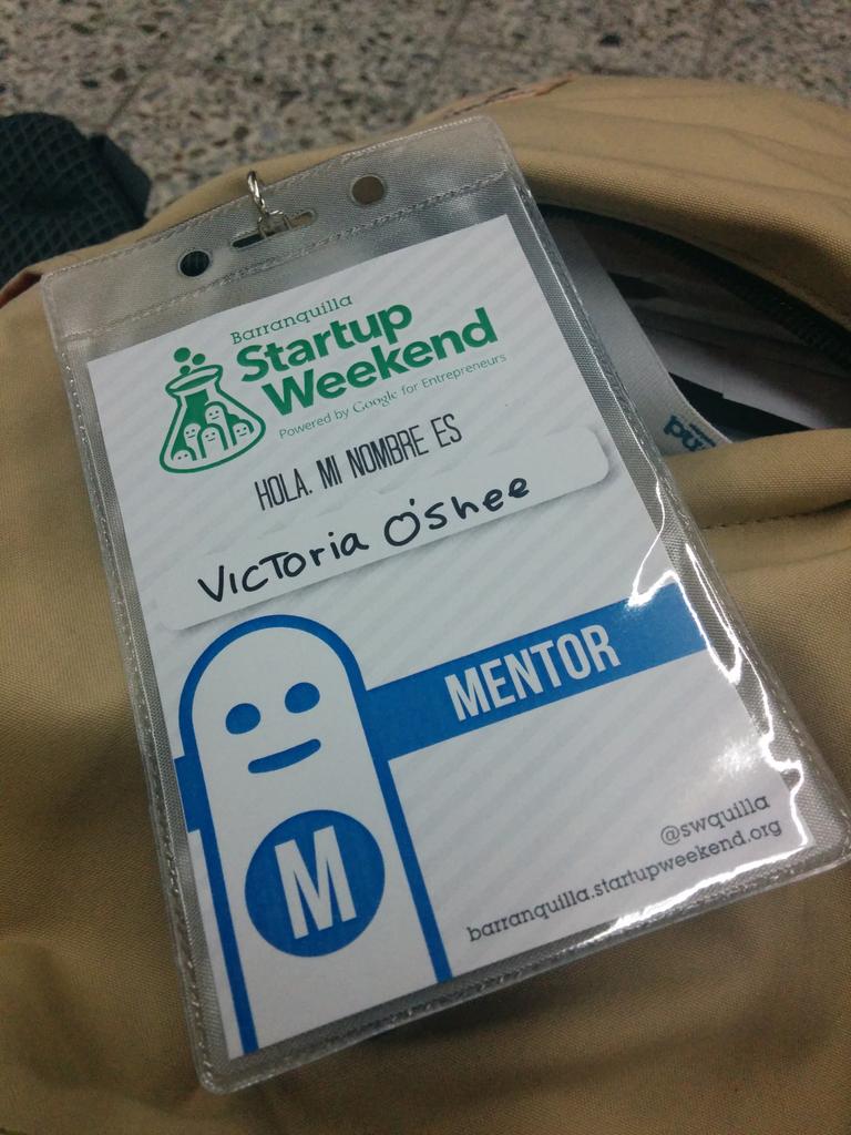 vickyoshee's tweet photo. Hasta la próxima Barranquilla! Gracias @SWQuilla y @hanscode! Feliz de participar en nombre de @Socialatomv :) http://t.co/bTohwulgXf