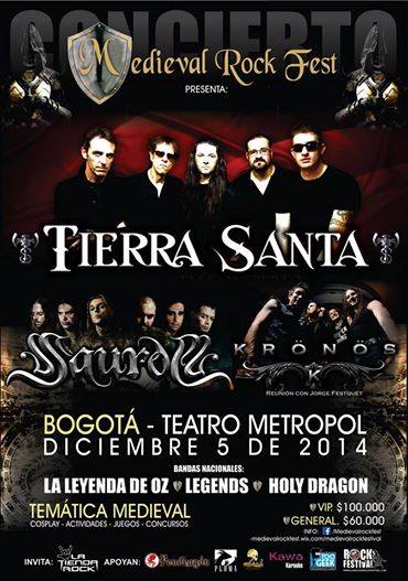 lunatico16's tweet photo. @culturametalcol Me lleva al Medieval Rock Fest en Bogotá. http://t.co/2pGNpVogTd