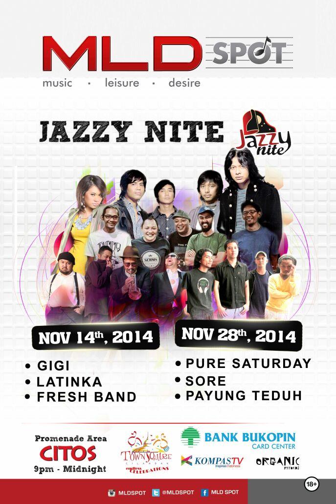 LUKLUKI's tweet photo. Yuk datang yuk... @GIGI_Band perform di Citos, tgl 14 November. http://t.co/hWdNnX6P5d