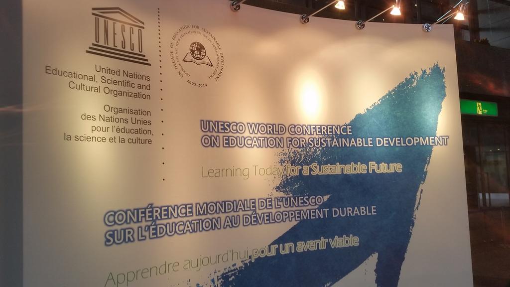 Mykn75's tweet photo. #UNESCO #ESD conference http://t.co/zEpiIU6Hbw