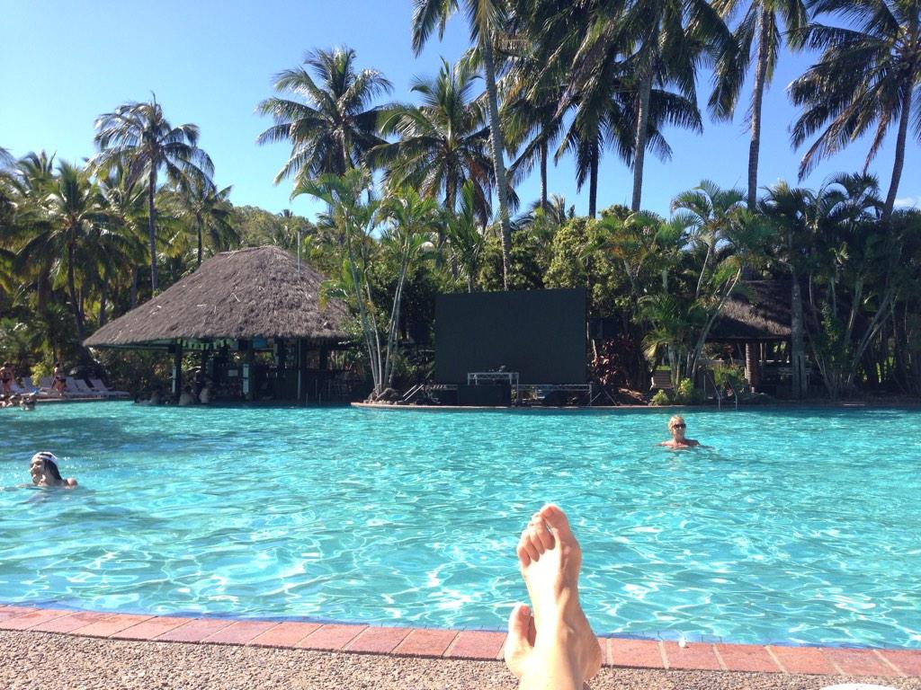 ChrissyBray's tweet photo. In Hamilton Island to sing for Diageo. This is what you call pre show preparation... #nofilter http://t.co/AXA0Zvmw74