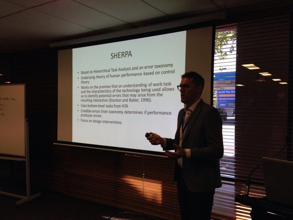 DrPaulSalmon's tweet image. Here I am giving SHERPA workshop @ #aavpa #error #errorprediction #humanfactors #ergonomics