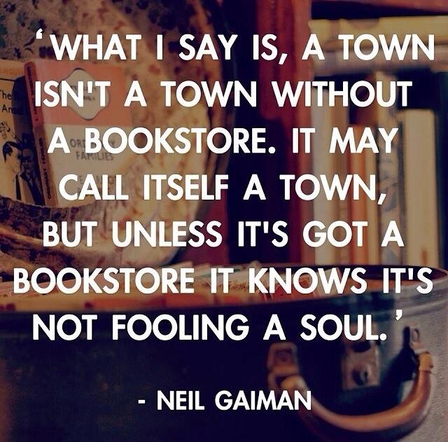 Happy birthday Neil Gaiman (who has a wise word or two to say about bookshops)! 