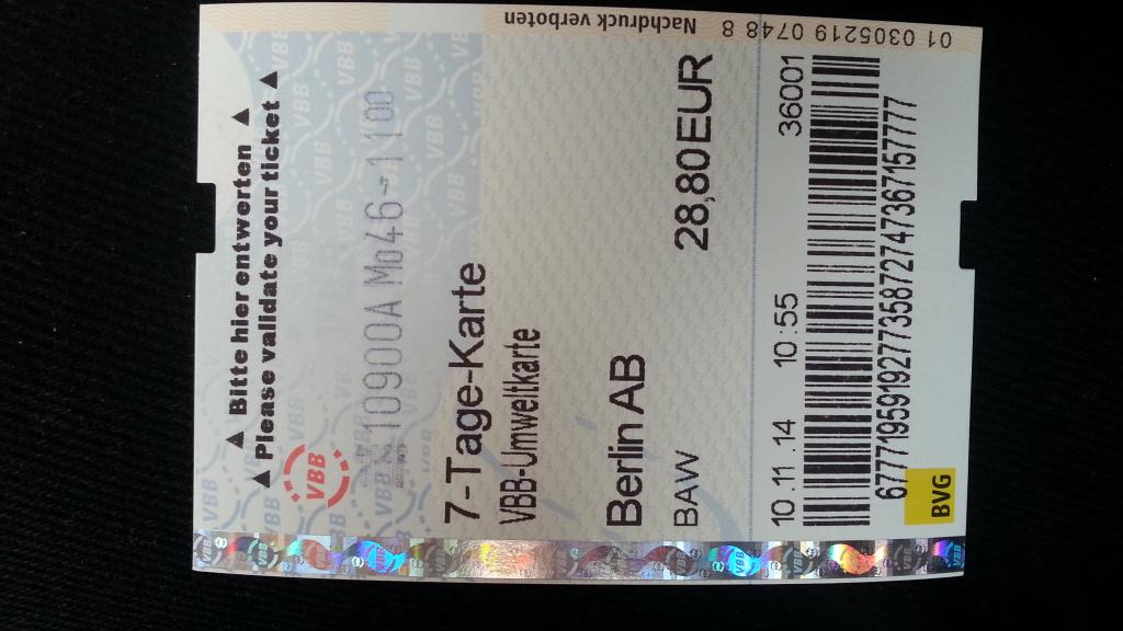 The best way to get around Berlin during #SAPtd: the 7-day public transport pass with BVG