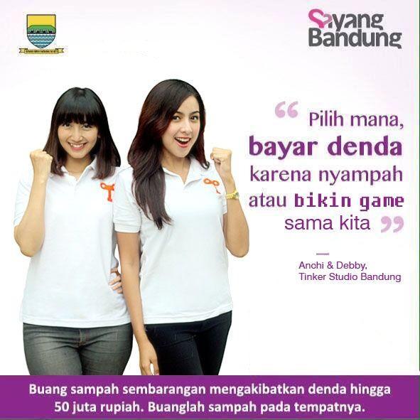 debbypermata's tweet photo. @ridwankamil Daripada buang sampah mah mendingan juga memajukan industri kreatif Bandung, ya Kang? #SayangBandung http://t.co/XgIZwZ8a6u