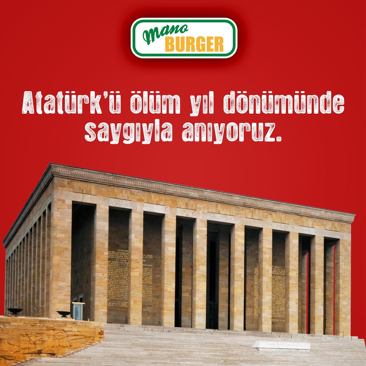 manoburger's tweet photo. Mustafa Kemal Atatürk'ü ölüm yıl dönümünde saygıyla anıyoruz. #MustafaKemalAtatürk #10Kasım http://t.co/GxqceaS3rl
