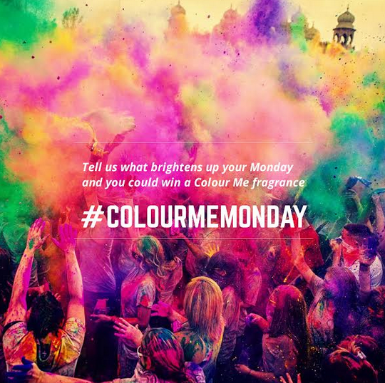 MiltonLloyd's tweet photo. Tell us what brightens up your Monday and you could win a Colour Me fragrance #ColourMeMonday http://t.co/XkT6RDa636