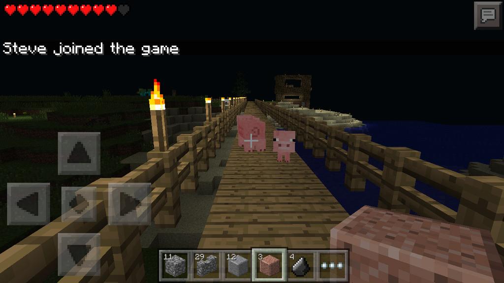 Hageinc's tweet photo. ブタ君は
かわいい一面とバグで恐ろし���一面を見せてくれました
#Minecraft http://t.co/HKm7glsGci