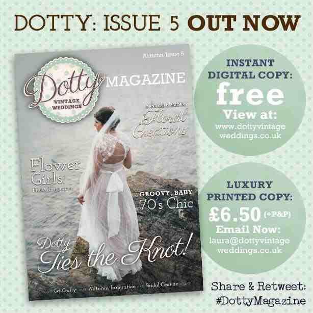 If you'd like a print copy of #DottyMagazine you've got until this weekend to get your orders in! #vintage #wedding