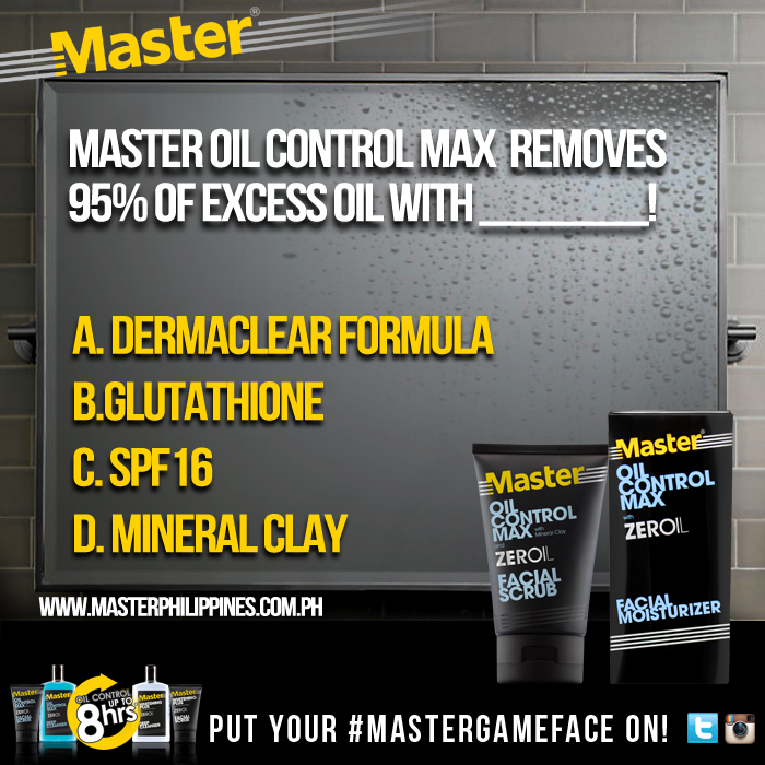 MasterPH's tweet photo. Tweet us your answers with #MasterGameFace and 3 lucky winners will win Master products! http://t.co/tUV8iDJuwe