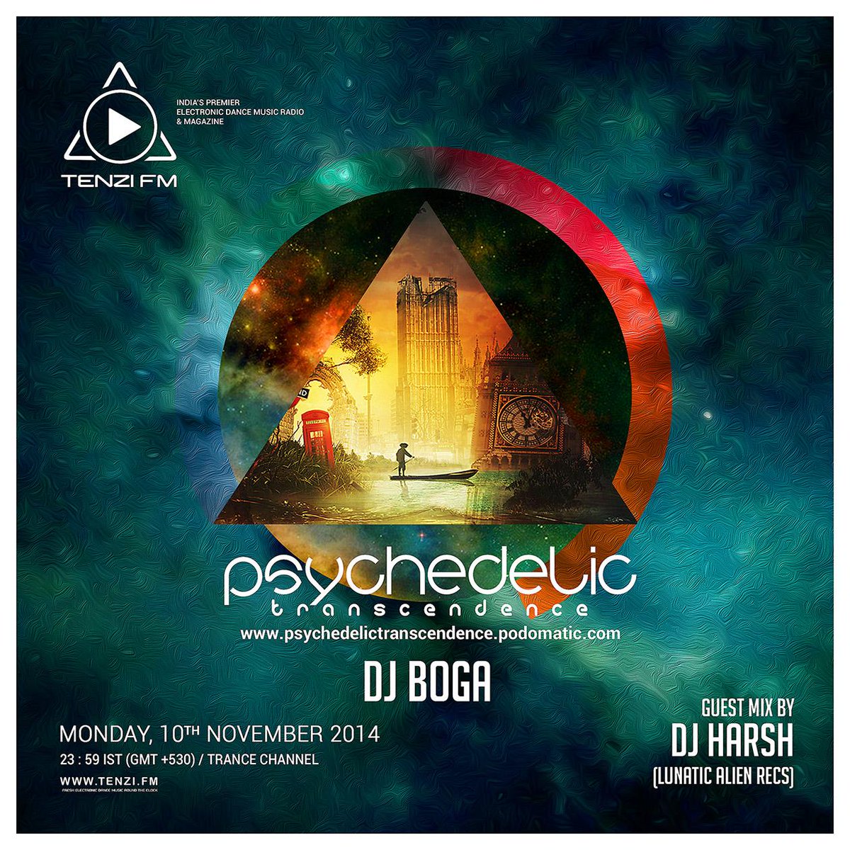 TenziFM's tweet photo. Dj Boga presents @PTranscendence with Harsh (Lunatic Alien Rec.) . At midnight on http://t.co/ai0kTn1dHC #Psy #Dark http://t.co/Ctm7oc7p92
