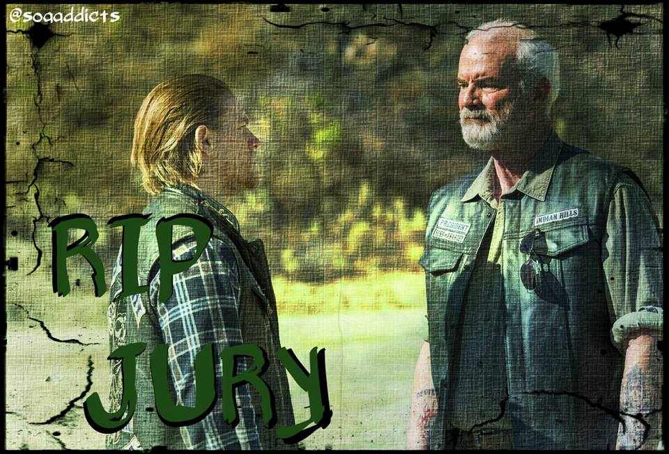 SOAAddictsPT's tweet photo. #WeeklyAnarchy remembers Jury and his tragic end. #SOAFX #FinalRide @SOAAddicts http://t.co/HIzytYt7Oc